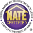 Nate certified logo