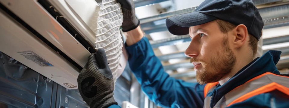 Tempe HVAC Guide: Technician repairs an air conditioning unit, ensuring efficient cooling and air quality for homes and businesses | Accurate Air