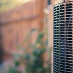 close up picture of a heat pump unit in tempe, arizona
